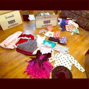 Girls clothes bundle-, dresses, pjs, costumes, etc